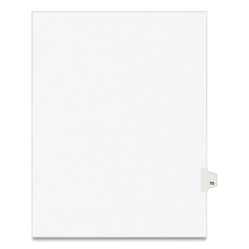 Avery® Preprinted Legal Exhibit Side Tab Index Dividers, Avery Style, 10-tab, 70, 11 X 8.5, White, 25-pack, (1070) freeshipping - TVN Wholesale